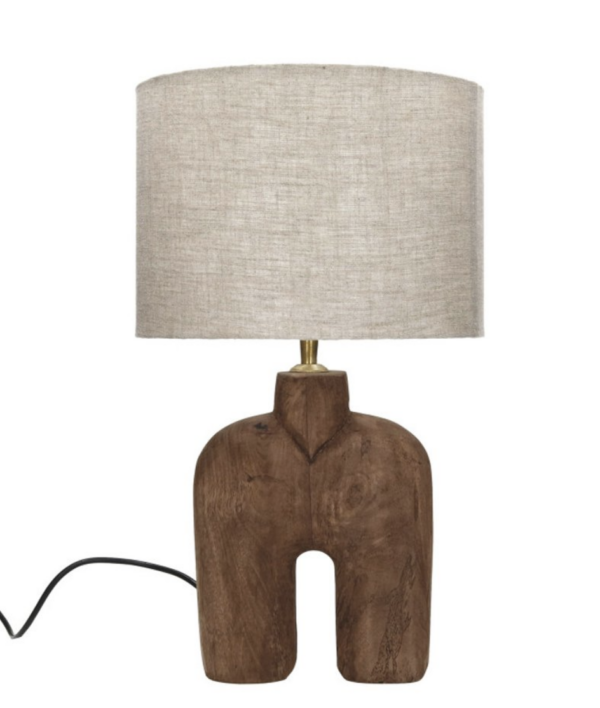 Lampe à poser en bois de manguier – Image 2