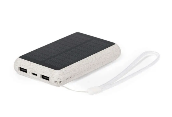 Batterie externe solaire en fibre de blé